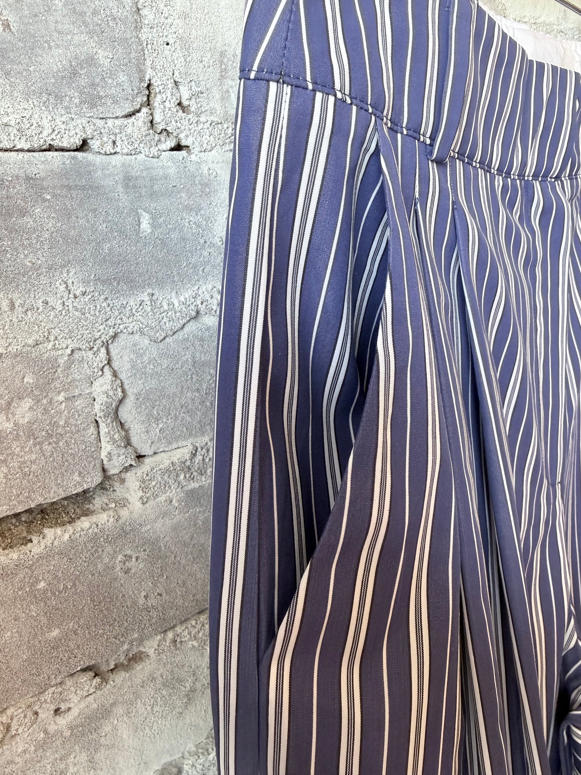 New York Pants - Navy White Stripe - DUNE + SALT