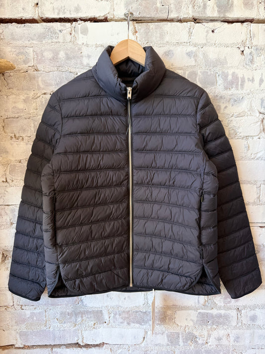 Recycled Quilted Nylon Jacket - Black - DUNE + SALT