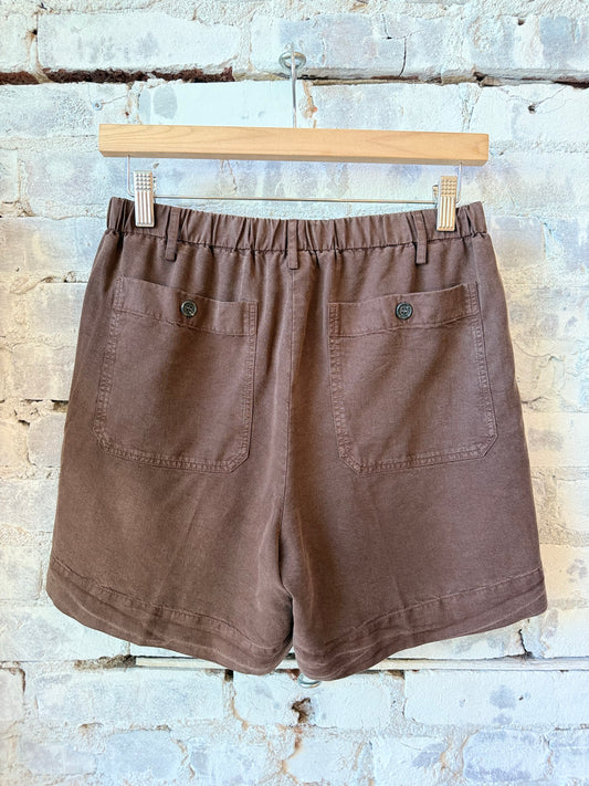 Stefi Woven Short - Wood - DUNE + SALT