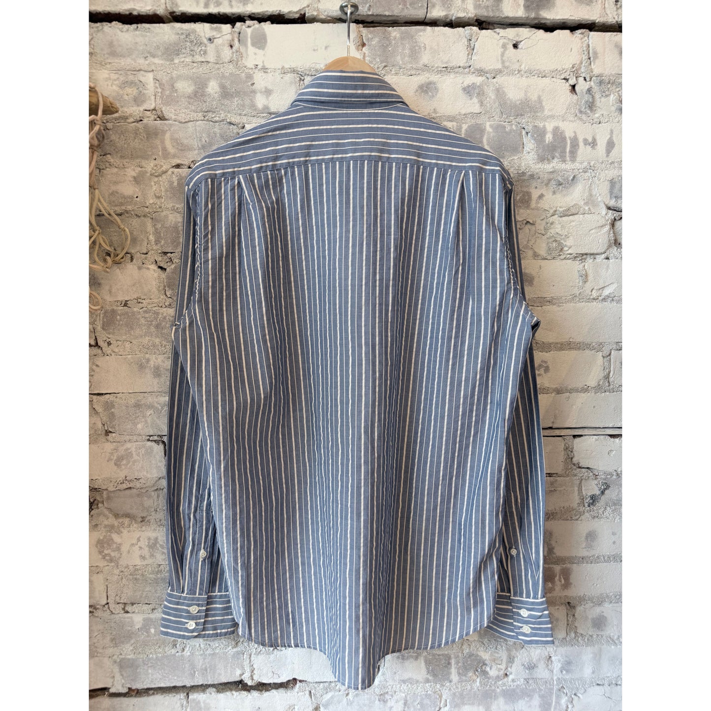Paul Woven Shirt - Blue/Cream - DUNE + SALT
