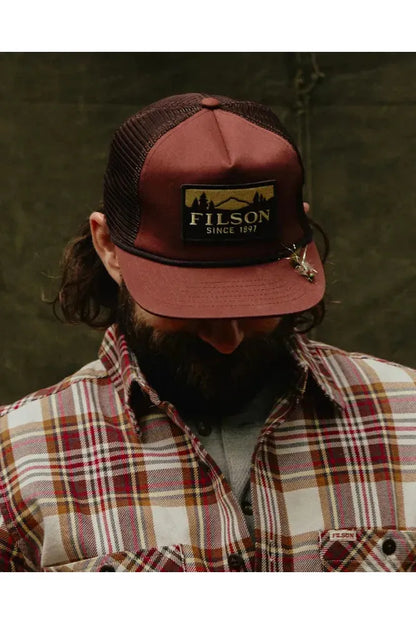 Filson Trucker Mesh Cap - Redwood/Scenic - DUNE + SALT