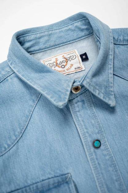 Modern Western 11oz Bleached Denim Shirt