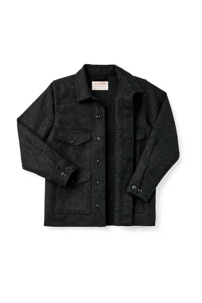 Mackinaw Wool Cruiser Jacket - Black - DUNE + SALT