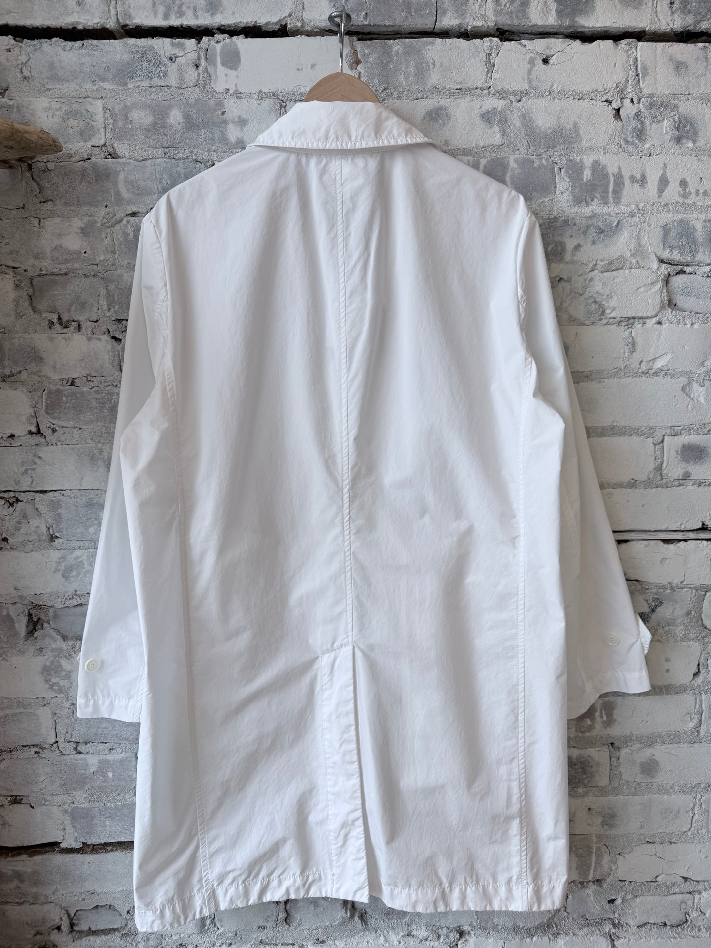 Polyester and Compact Nylon Raincoat - White - DUNE + SALT