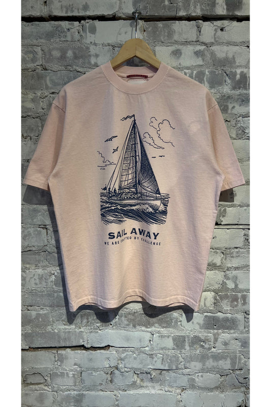 Sail Away Vintage Wash Jersey T - Pink Donut - DUNE + SALT