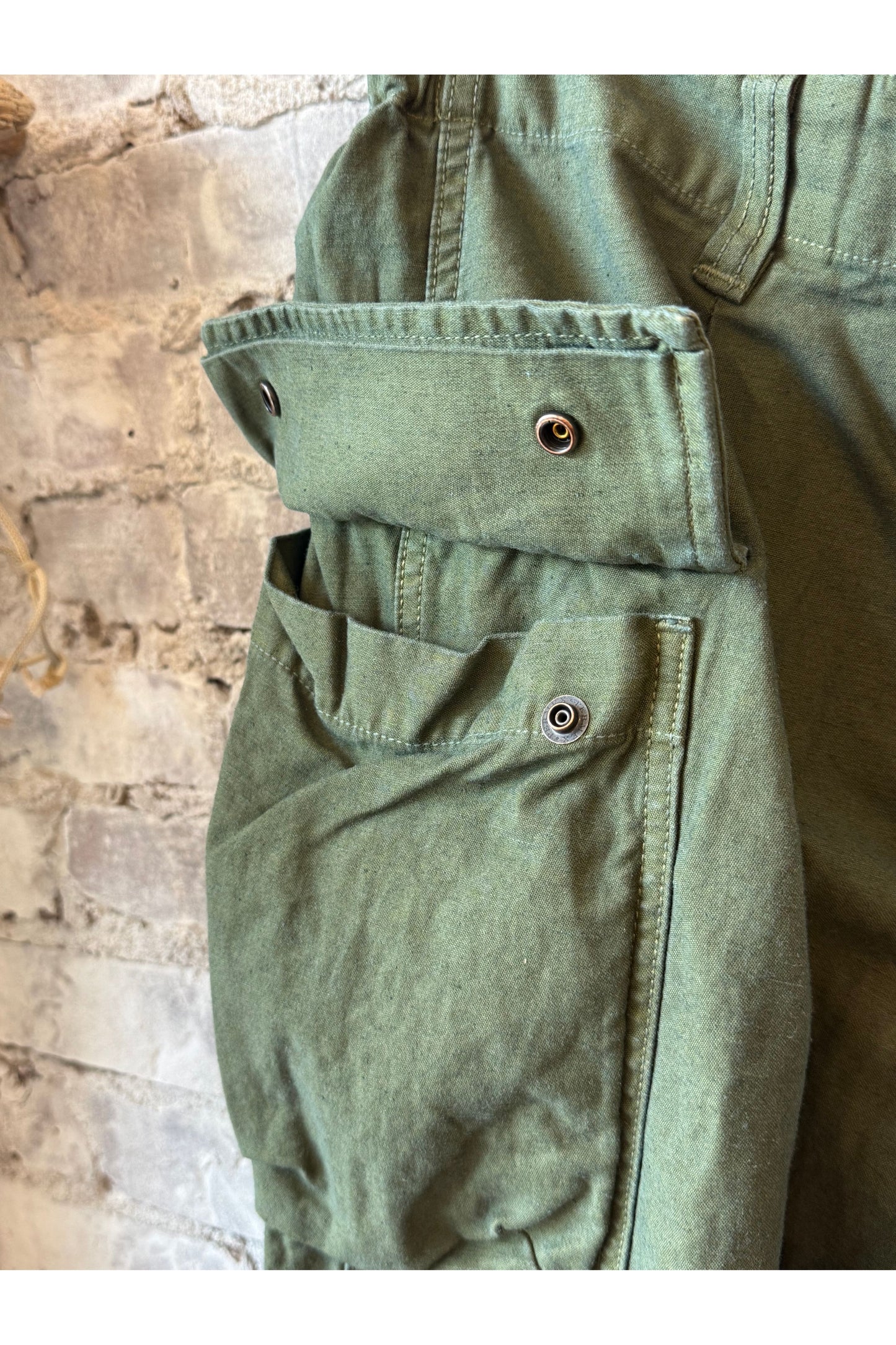 CO/LI Back Satin Pegtop Single Pleat Cargo Pants - Olive - DUNE + SALT
