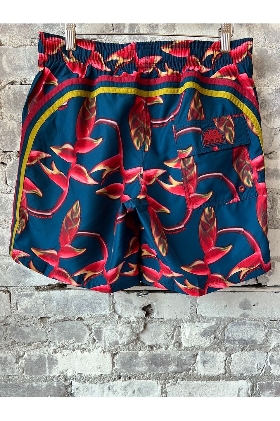 Repreve Printed Swim Suit - "Draw the Sundek Line" Abyss - DUNE + SALT