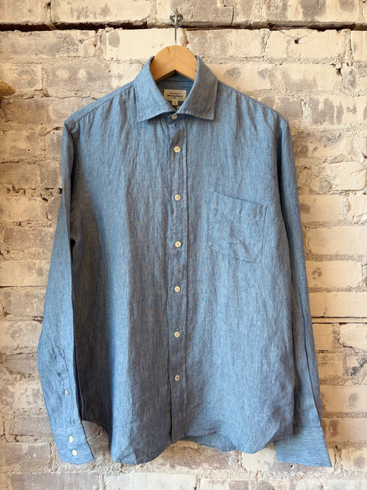 Paul Linen Shirt - Blue