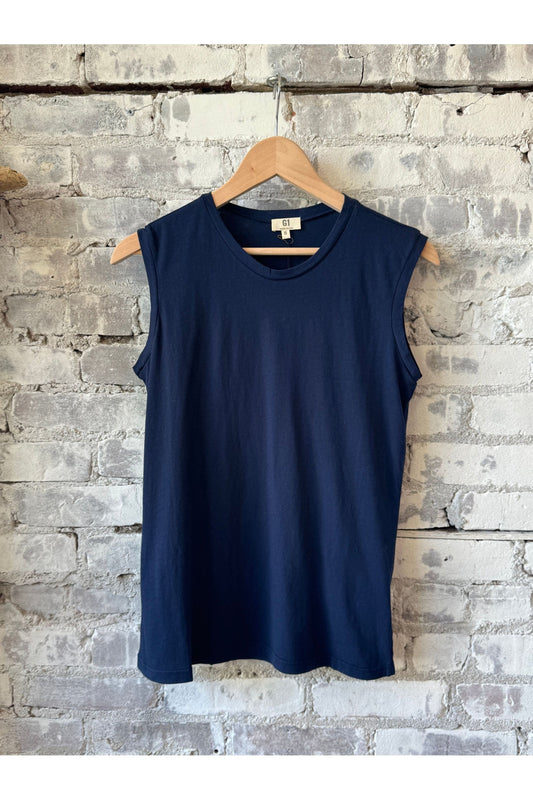 Muscle Tank - Navy - DUNE + SALT