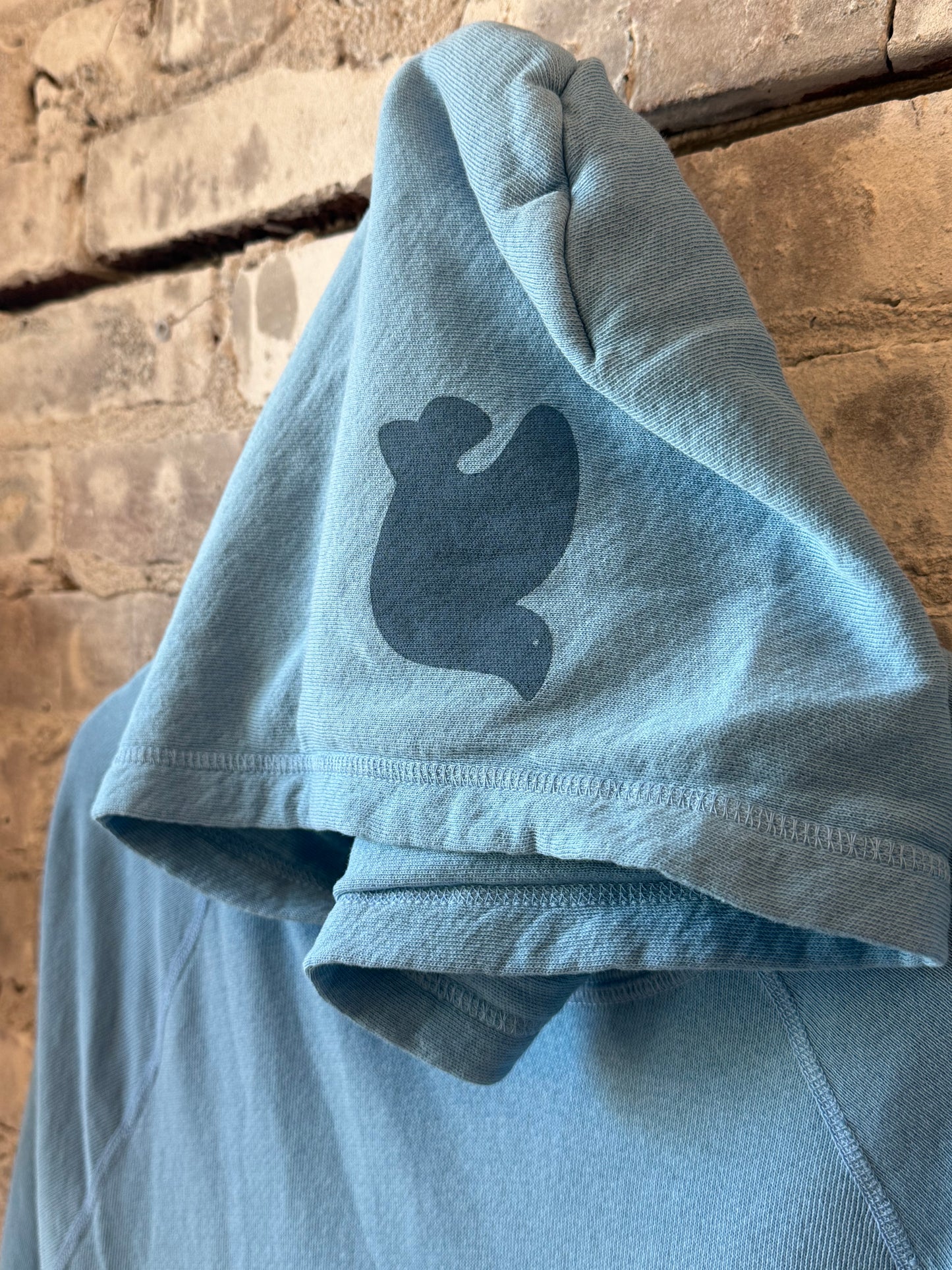 Women's Blue fluffy cloud hoodie from Freecity, BASICGOODNESS LT Terry Fluff Hoodie with soft, cozy terry fabric and relaxed fit.