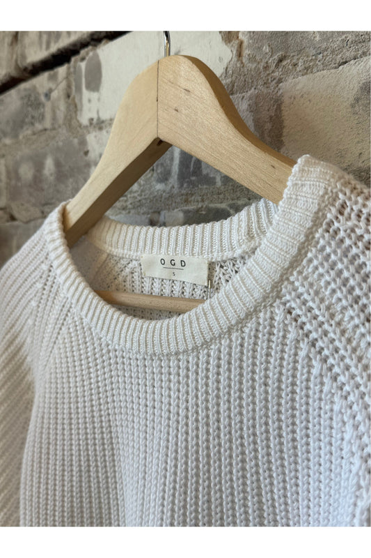 Raleigh Pullover - White - DUNE + SALT