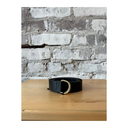 G.O.D Long Leather Belt - Black - DUNE + SALT