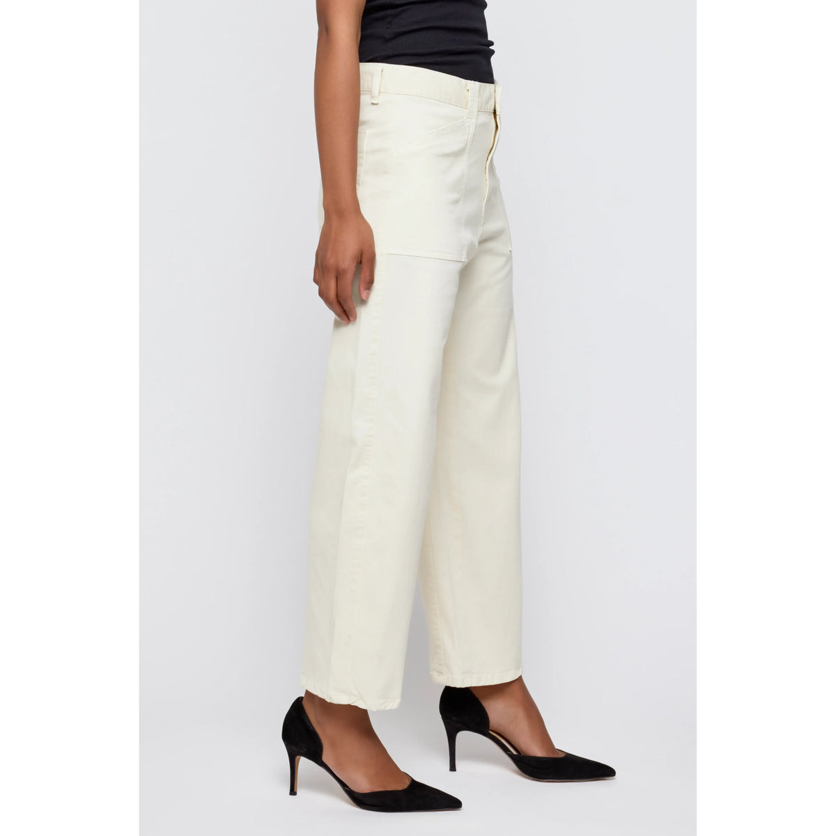 Moussy Pomonok Gusset Cargo - Ivory Lavender