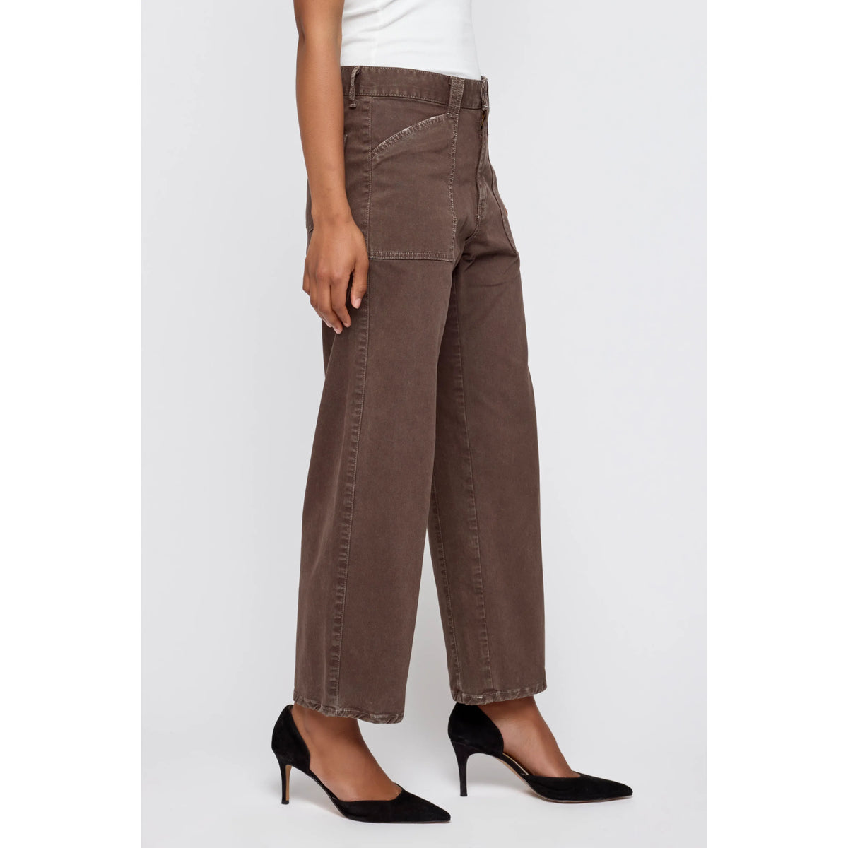 Moussy Pomonok Gusset Cargo - Brown Lavender