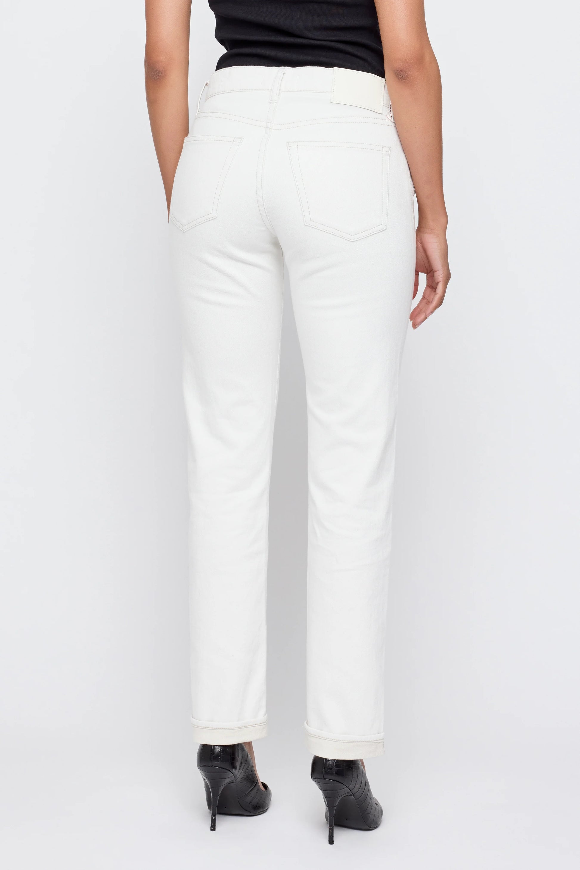 Keane Slim Straight Jean - White - DUNE + SALT