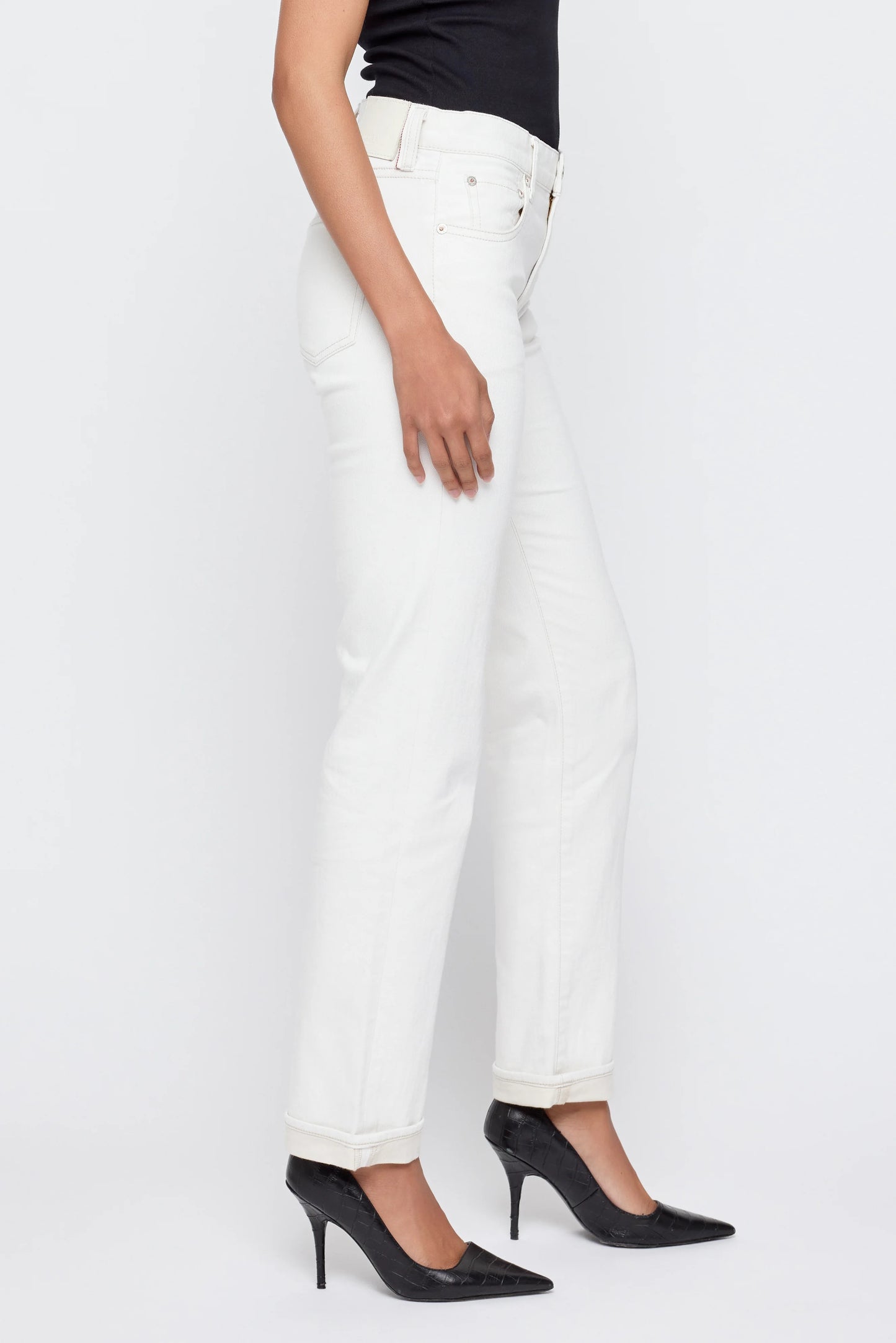 Keane Slim Straight Jean - White - DUNE + SALT