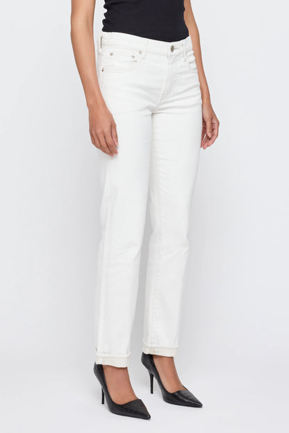Keane Slim Straight Jean - White - DUNE + SALT