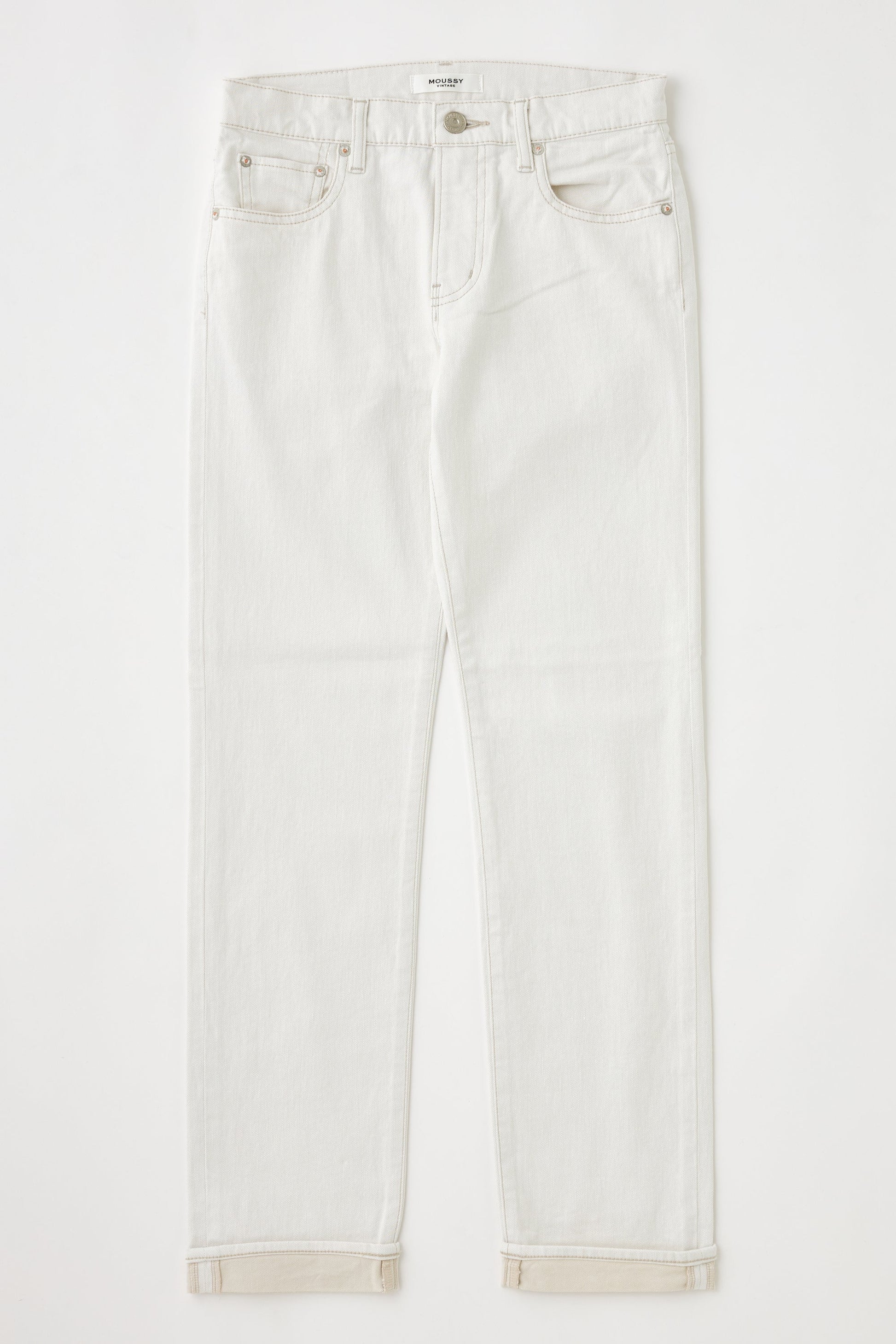 Keane Slim Straight Jean - White - DUNE + SALT