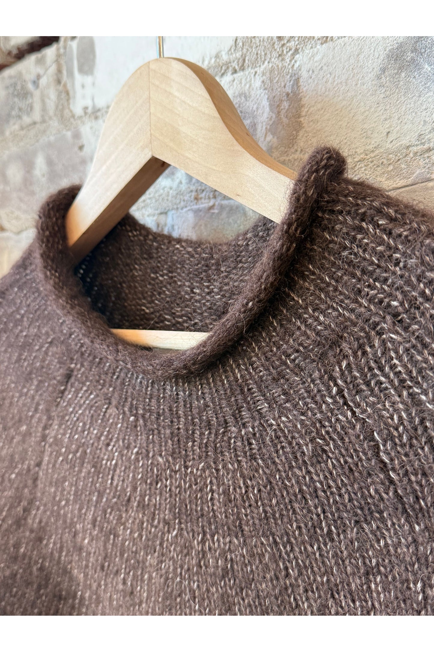 Handloom Rollneck Sweater - Carob - DUNE + SALT
