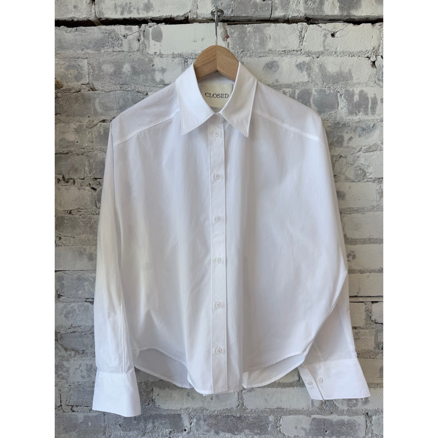 Gathered Cotton Shirt - White - DUNE + SALT