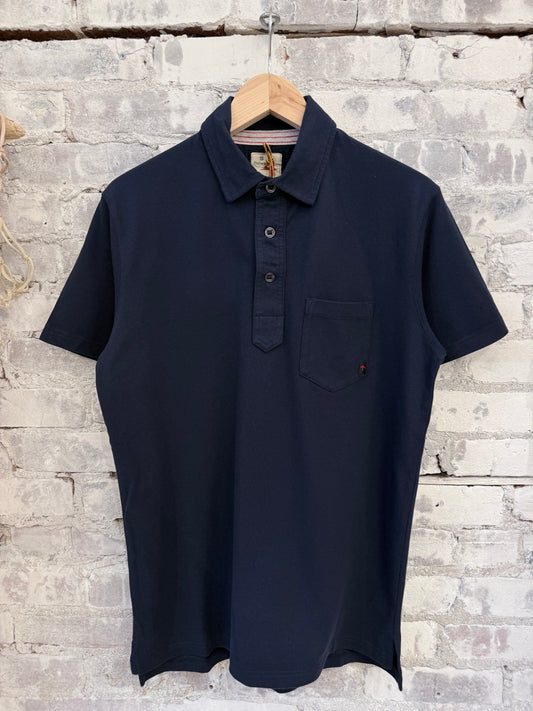 Pique Slot Polo - Navy - DUNE + SALT