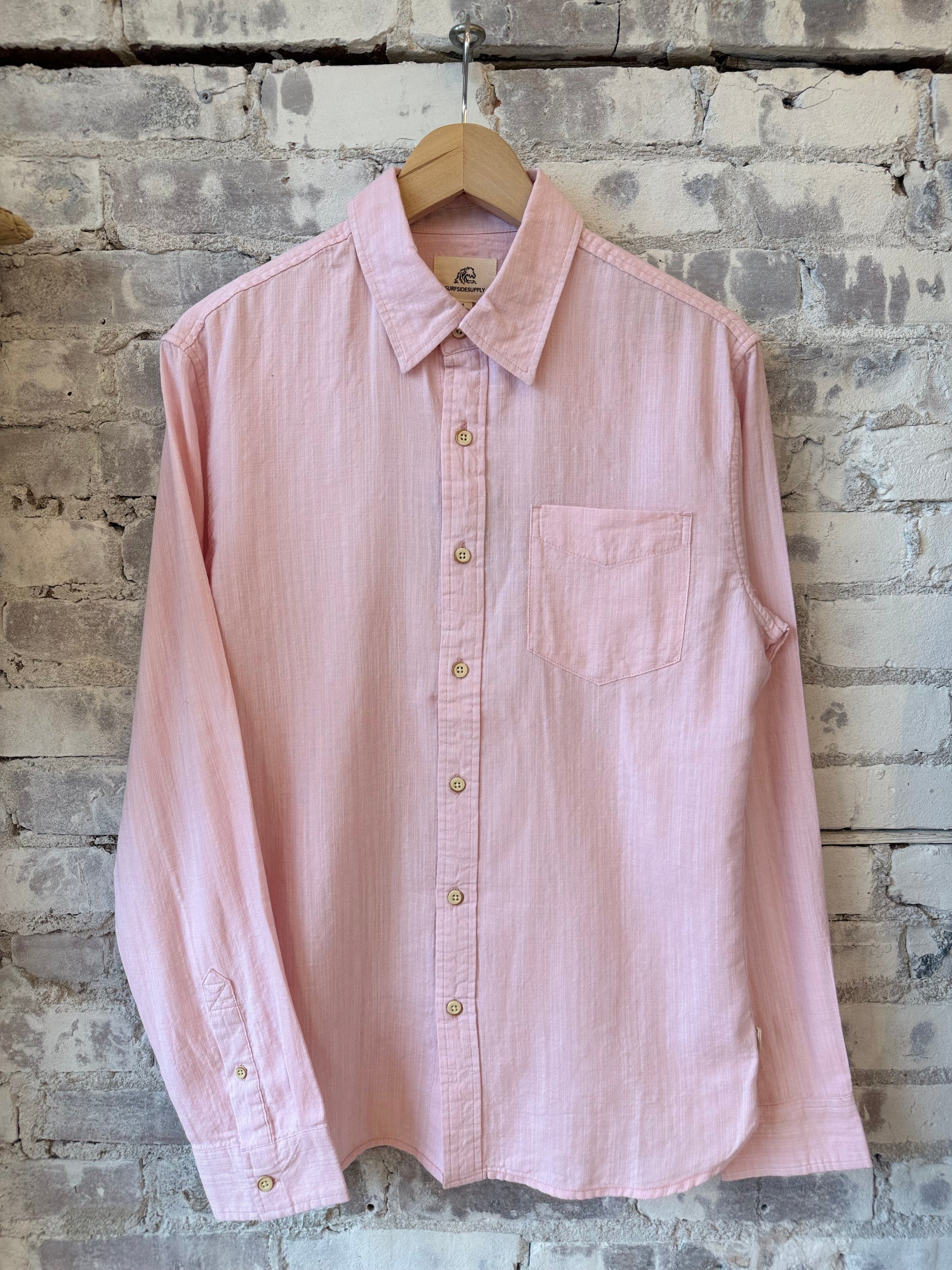 Brian Slub Shirt - Coral Blush - DUNE + SALT