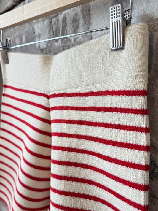 Lea Stripe Short - Ivory/Rosso - DUNE + SALT