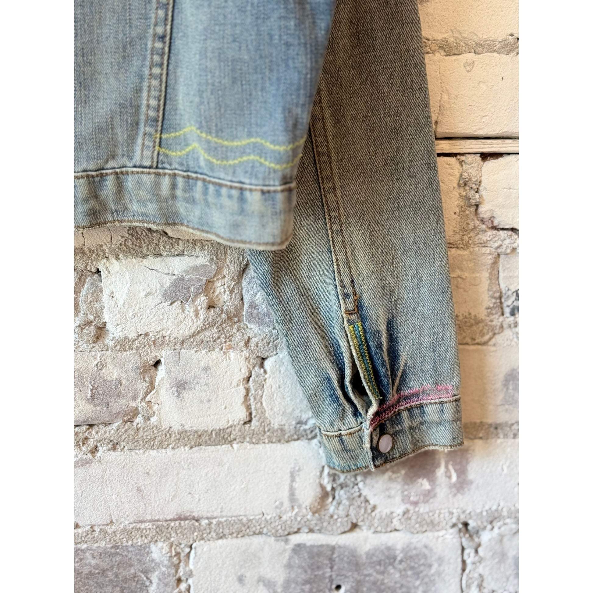 MONOSTERO The Caravan Trucker - Light Wash Light Gray