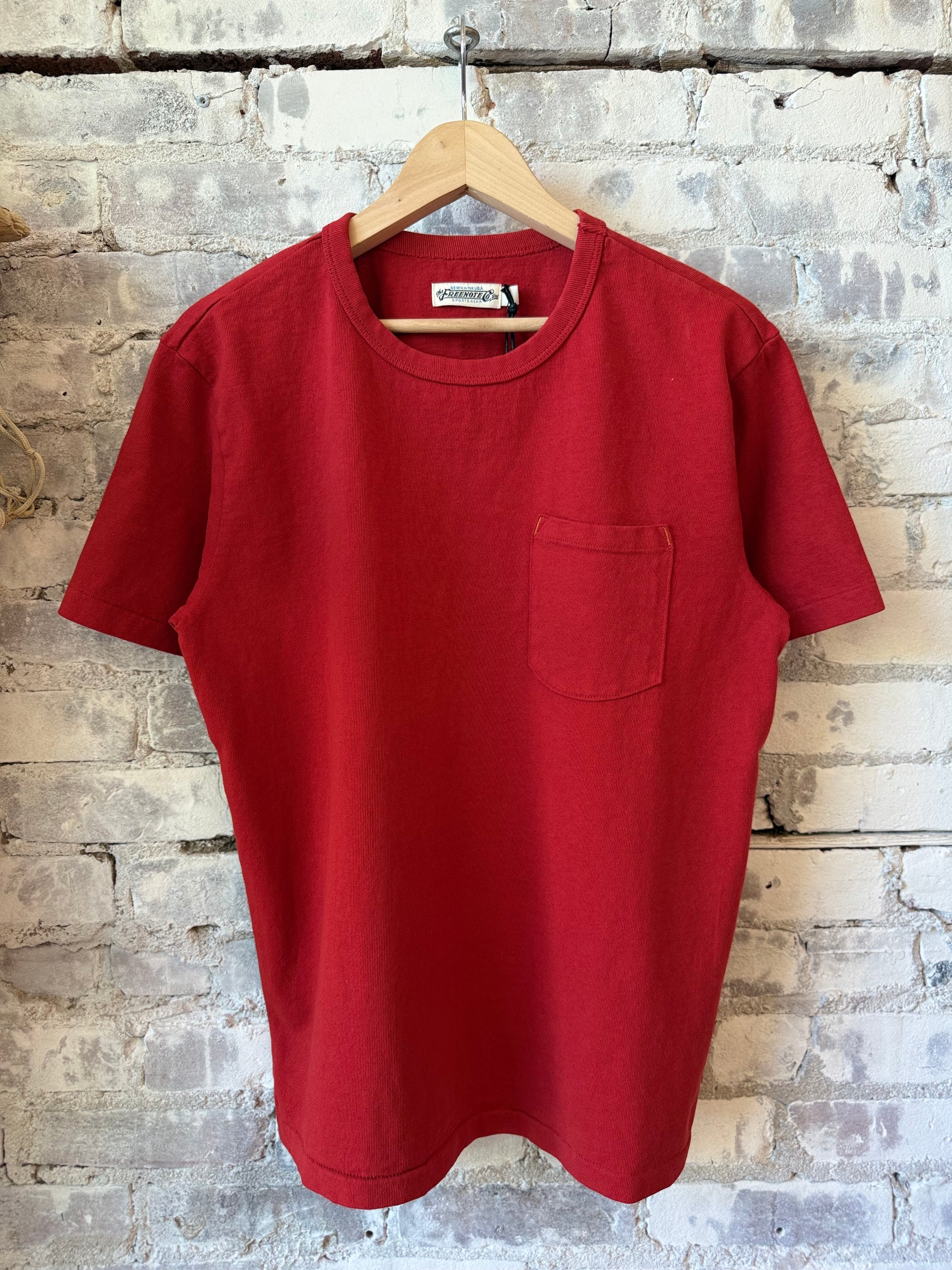 13 Ounce Pocket T-Shirt - Red - DUNE + SALT