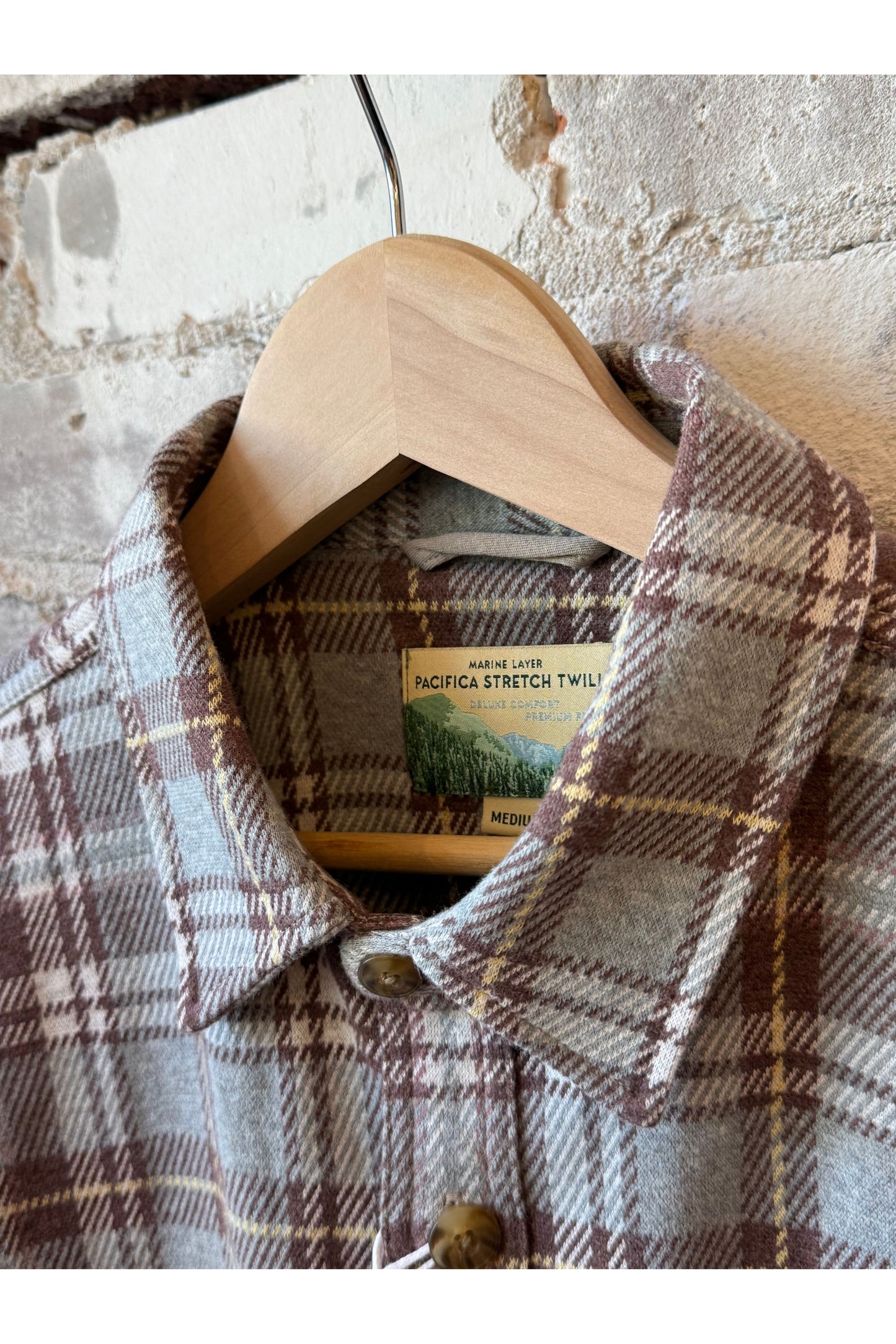 Pacifica Stretch Twill Overshirt - Warm Plaid - DUNE + SALT