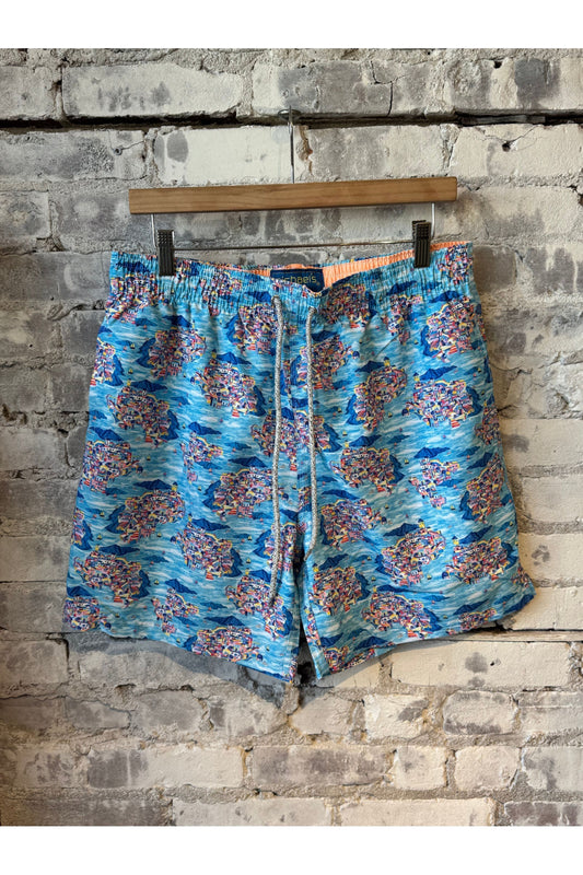 Cyclist Liner Swim Trunks - Santorini Multi - DUNE + SALT