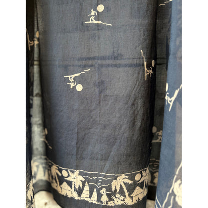 Hartford Women's Bandana Surfer Woven Scarf - Indigo Dim Gray