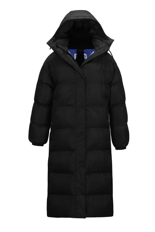 06 Long Puffer - Black/Royal Blue - DUNE + SALT