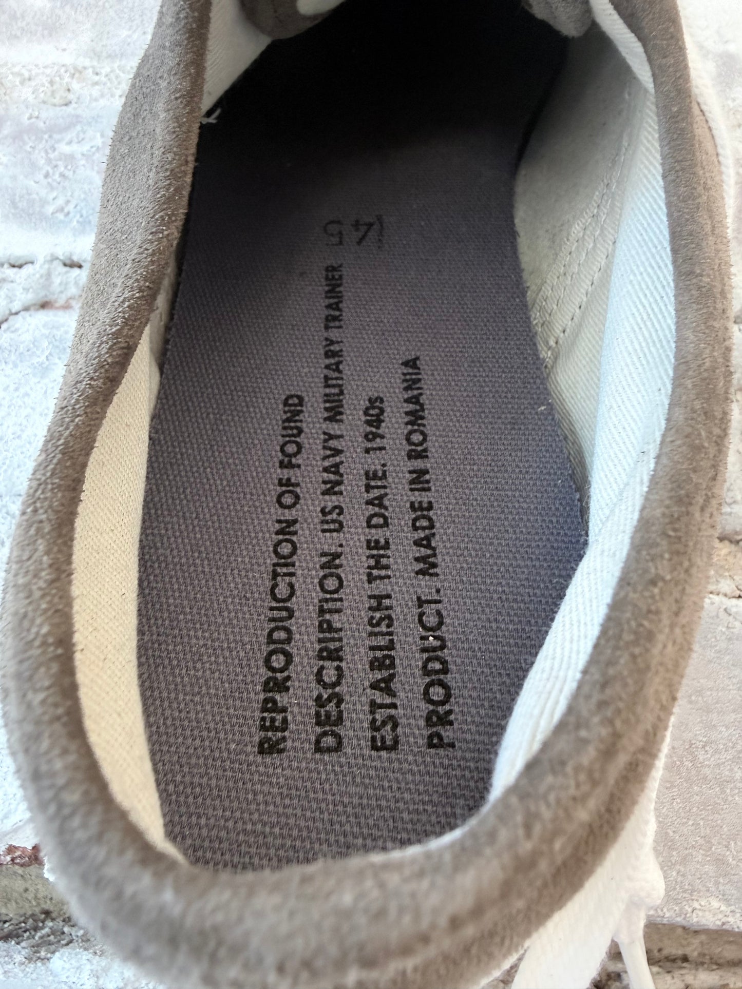 ZDA Marathon Military Trainer - Dark Beige Suede/White Sole