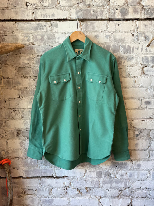 Wythe Moleskin Snap Shirt - Century Green Gray