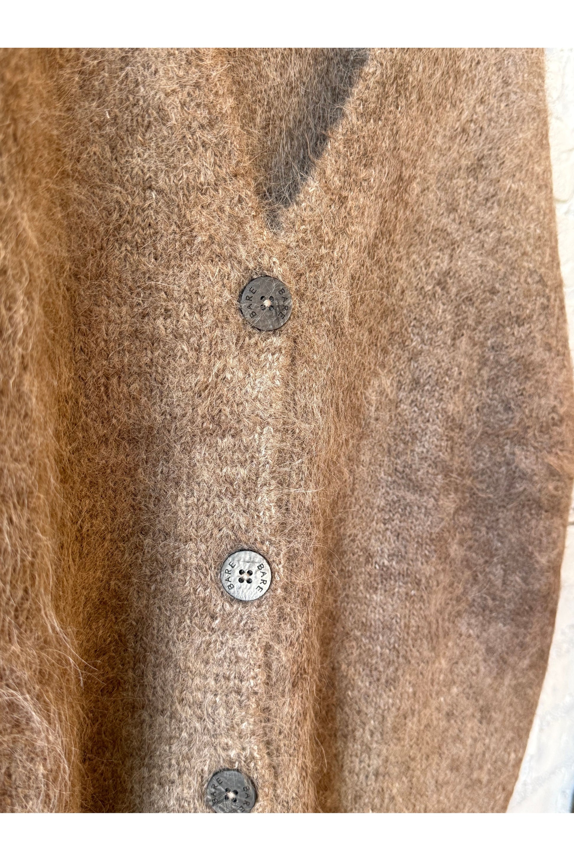Suri Alpaca Cardigan - Taupe - DUNE + SALT