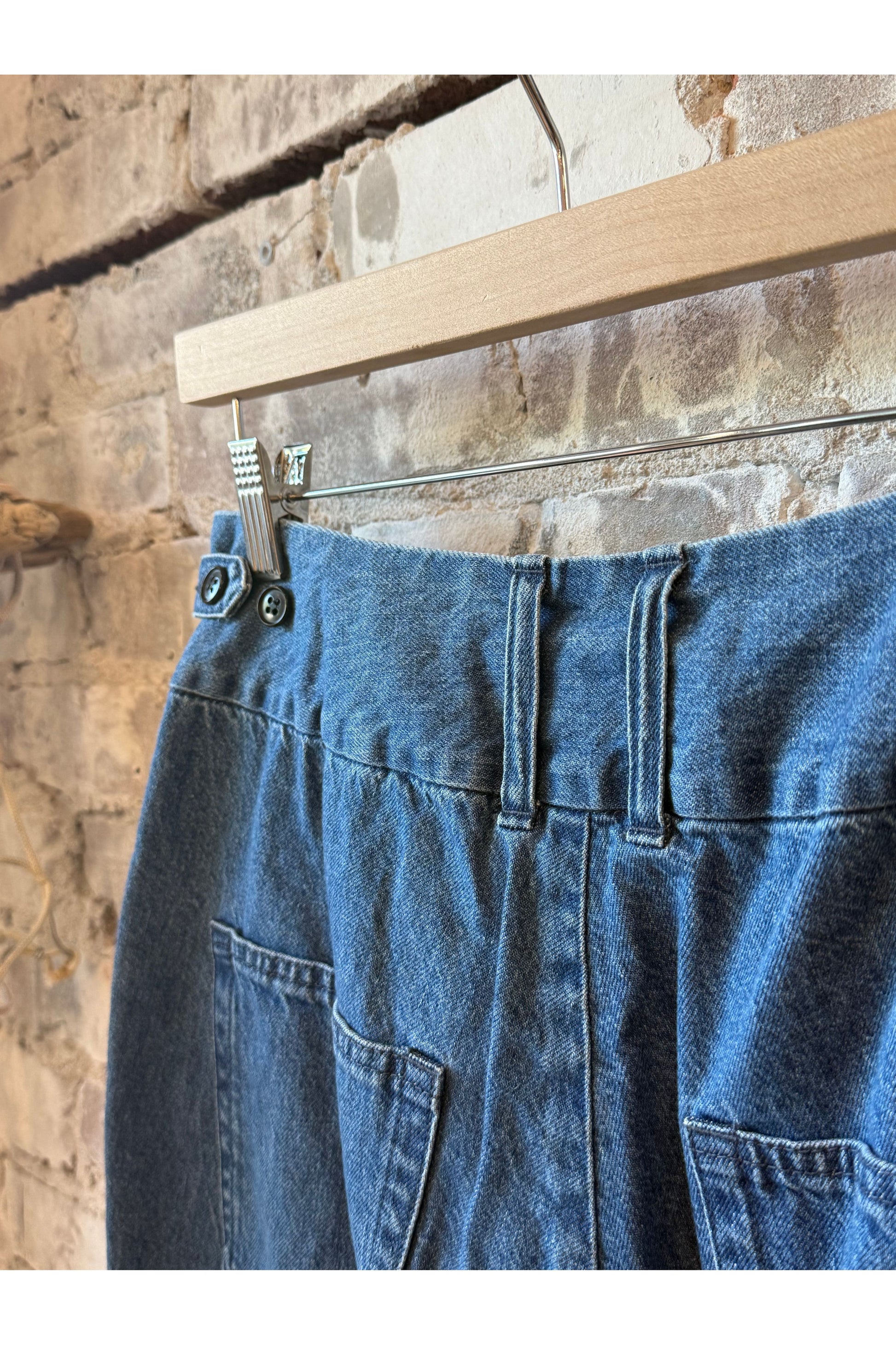 Tapered Denim Pant - Faded Blue - DUNE + SALT