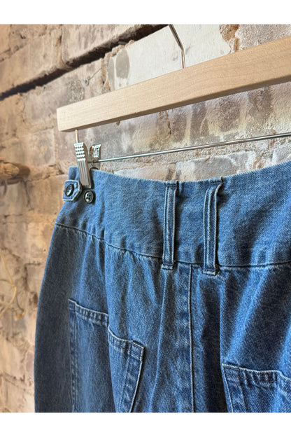 Tapered Denim Pant - Faded Blue - DUNE + SALT