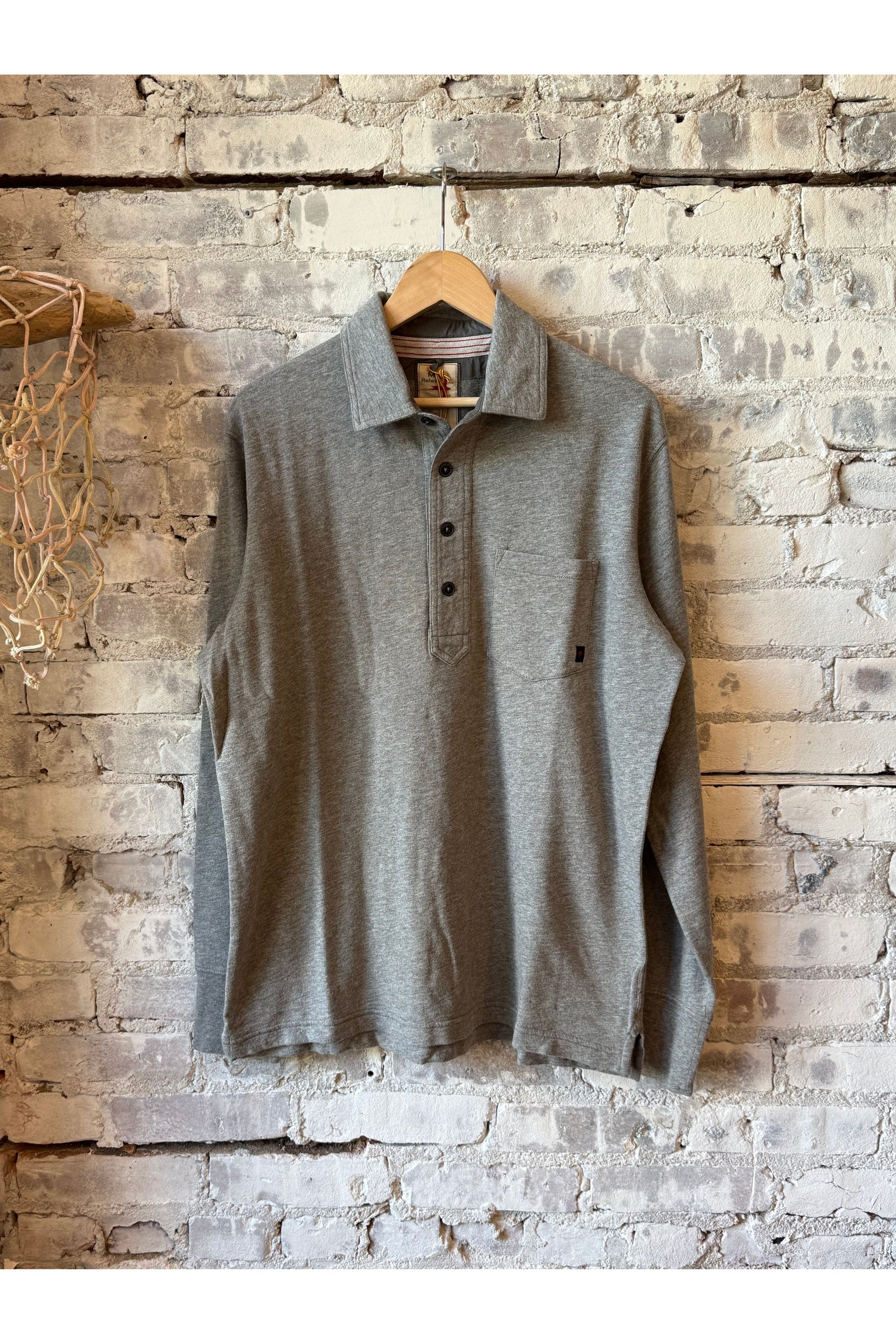 Mariner Polo - Grey Heather - DUNE + SALT