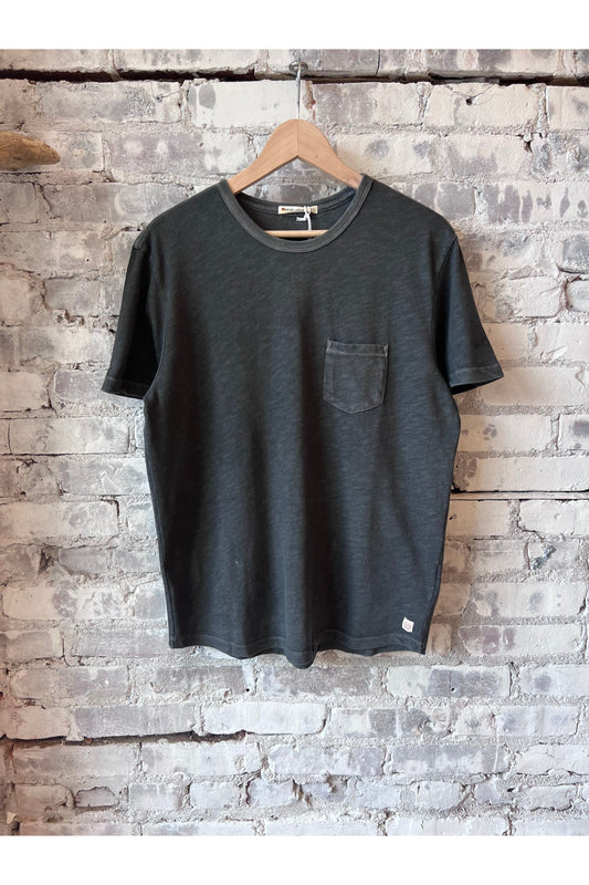 Vintage Heavy Slub Pocket Tee - Forged Iron - DUNE + SALT
