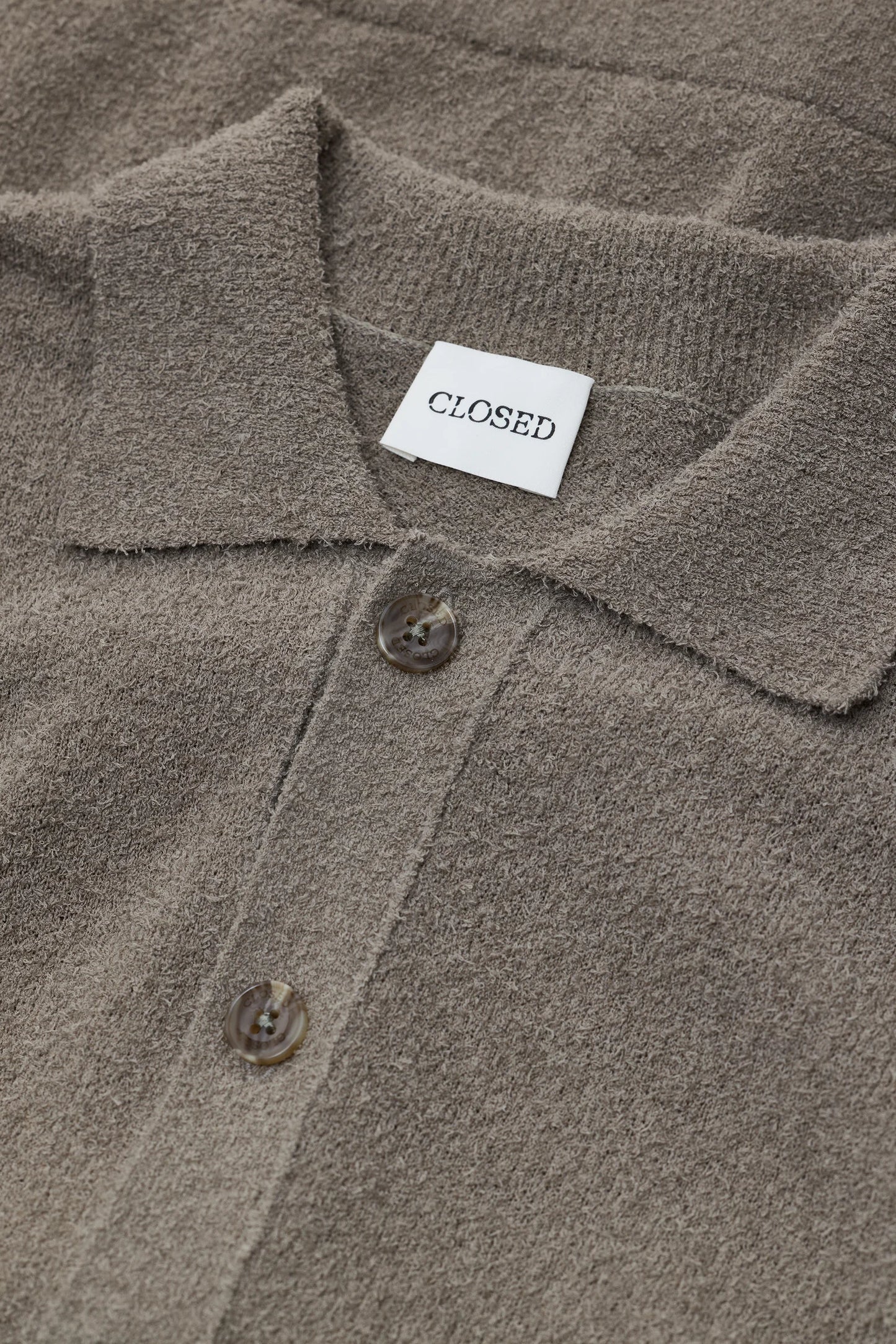 Organic Cotton Cardigan - Pebble Green