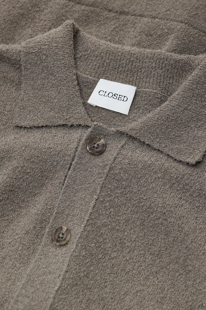 Organic Cotton Cardigan - Pebble Green