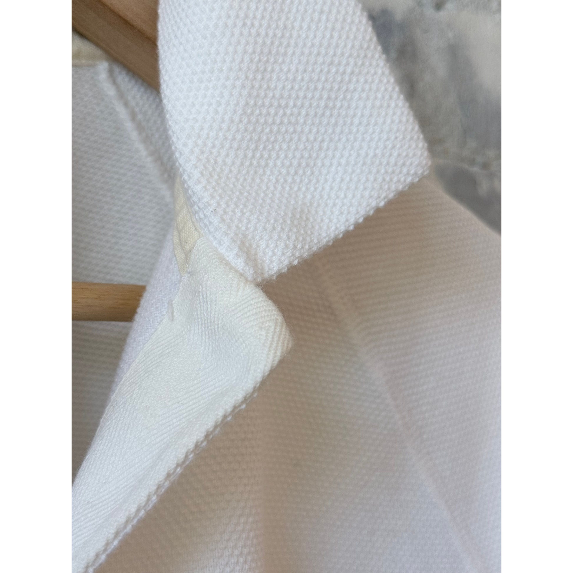 Kepani Raffy Pique Knit Polo Shirt - White Gray