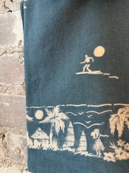 Hartford Women's Bandana Surfer Woven Scarf - Denim Dark Slate Gray