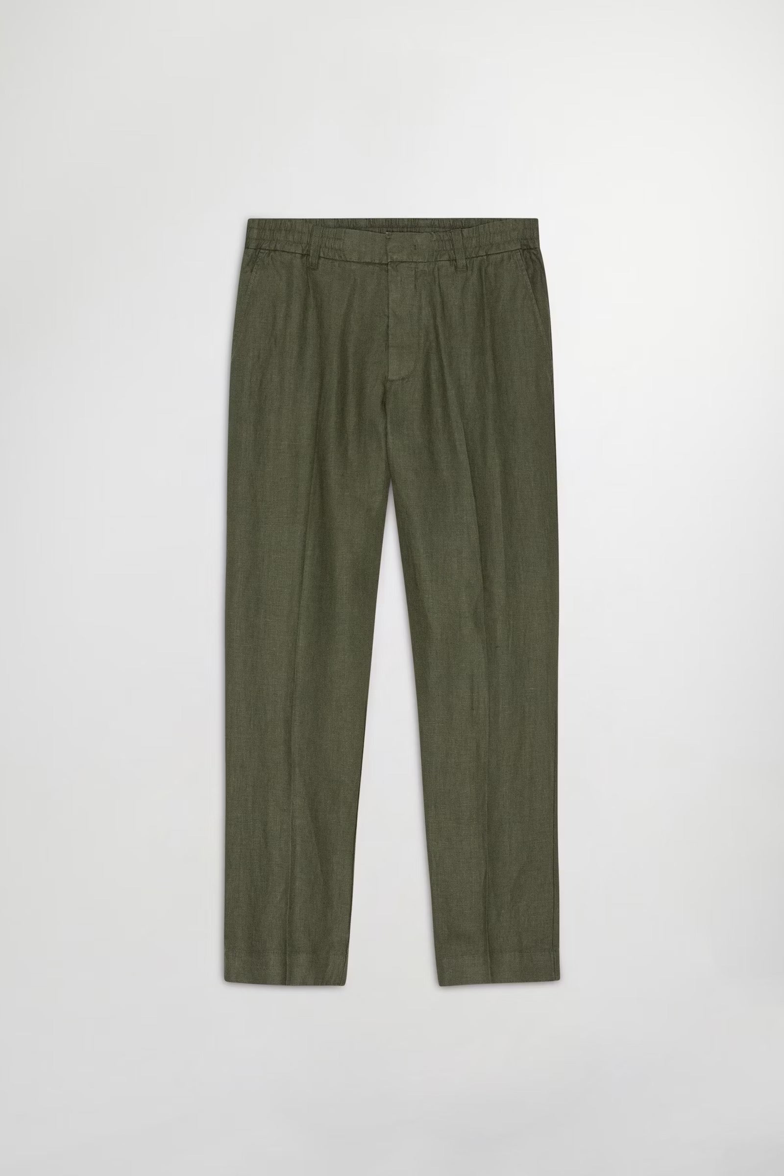 Billie Drawstring Linen Pant - Croc Green - DUNE + SALT