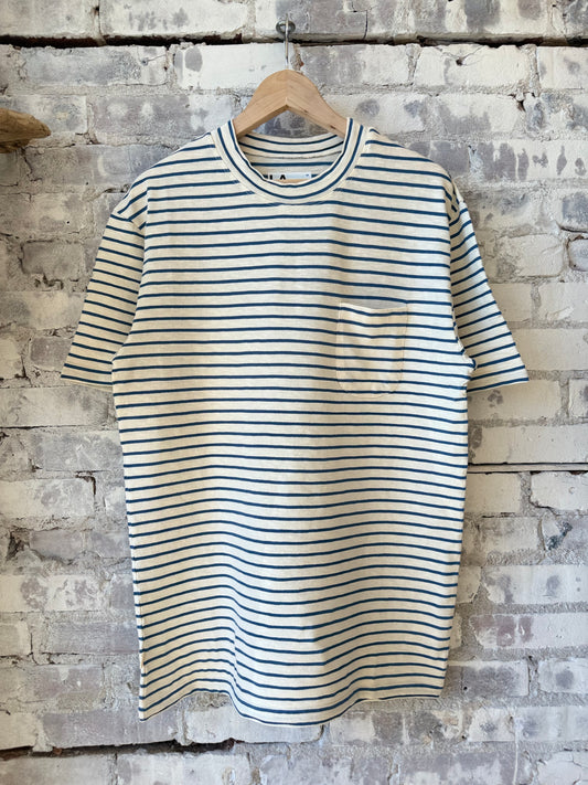 Guerreiro T-Shirt - Indigo Stripes - DUNE + SALT