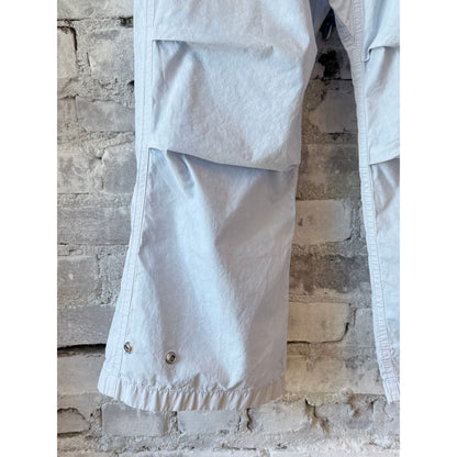 Women's Freecity Outofsight Poplin Air Flap Snap Kite Pant in blue plant with relaxed fit and stylish design.