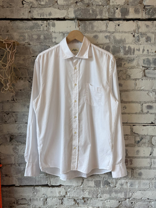 Hartford Men's Paul Woven Shirt - White Dark Gray
