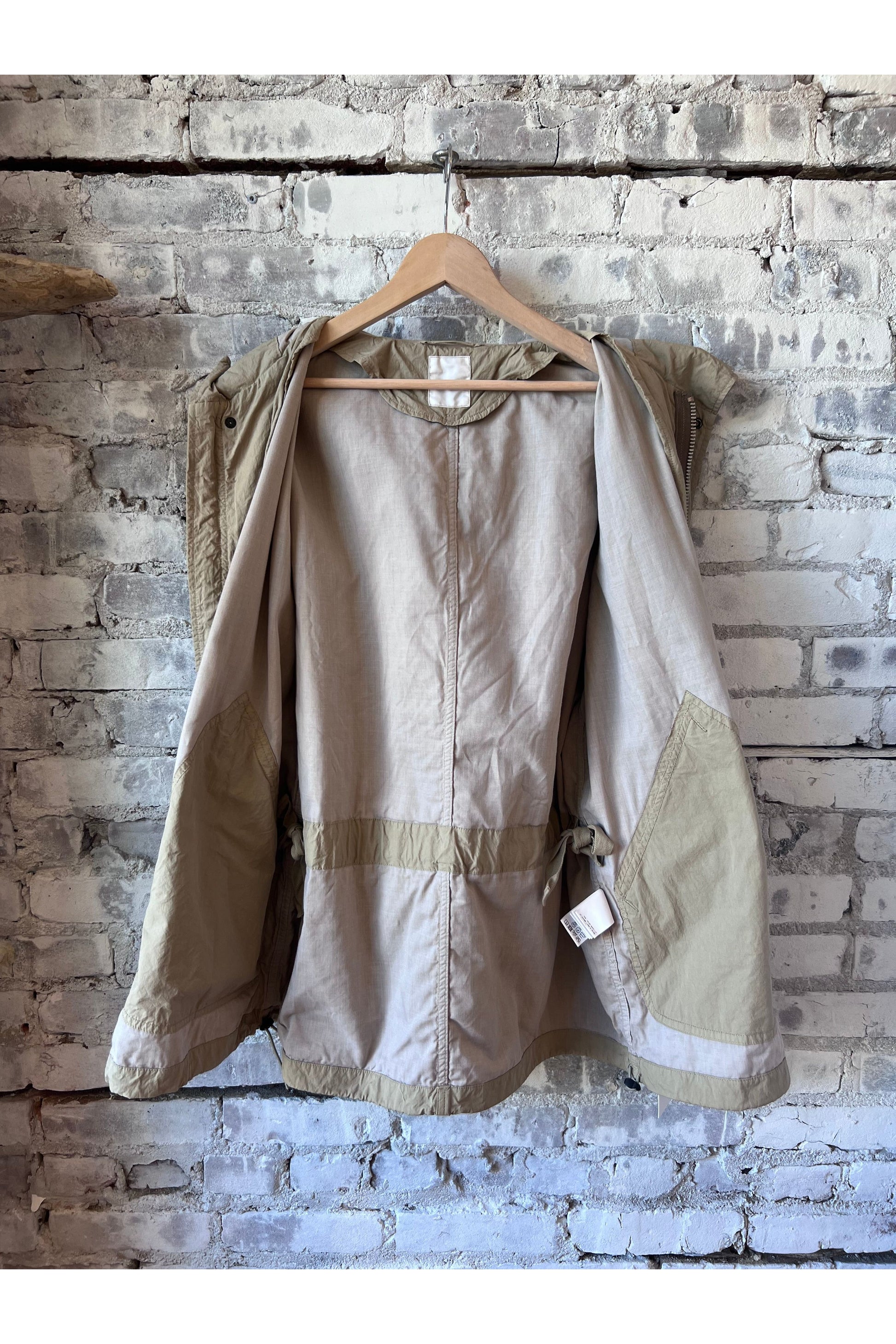 Cotton Twill Typewriter Parka - Beige - DUNE + SALT