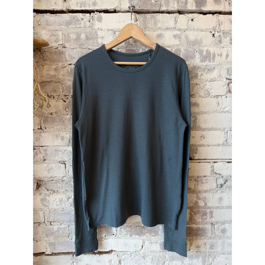 Crepe L/S Tee - Lake - DUNE + SALT